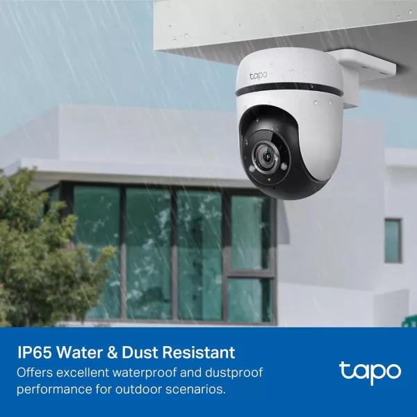 Tapo 1080P Outdoor Wired PanTilt Security WiFi Camera 360 View Motion Tracking Works with Alexa ampamp Google Home Night Vision Free AI Detection Cloud ampamp SD Card Storageup to 512GB Tapo C5001080P