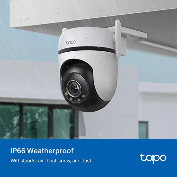 Tapo 1080P Outdoor Wired PanTilt Security WiFi Camera 360 View Motion Tracking Works with Alexa ampamp Google Home Night Vision Free AI Detection Cloud ampamp SD Card Storageup to 512GB Tapo C5002K QHD  Color Night Vision