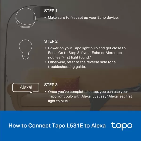 Tapo TPLink Smart Light Bulbs 16M Colors RGBW Dimmable Alexa FrustrationFree Setup A19 60W Equivalent 800LM CRIampgt90 24GHz WiFi only L531E