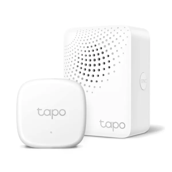 TPLink Tapo Smart Temperature and Humidity Monitor  Requires Tapo Hub  27quot EInk Display  SwissMade Sensor  LongLasting Performance  RealTime Notification  Visual Graphics  Tapo T315Temperature Sensor  Hub Bundle