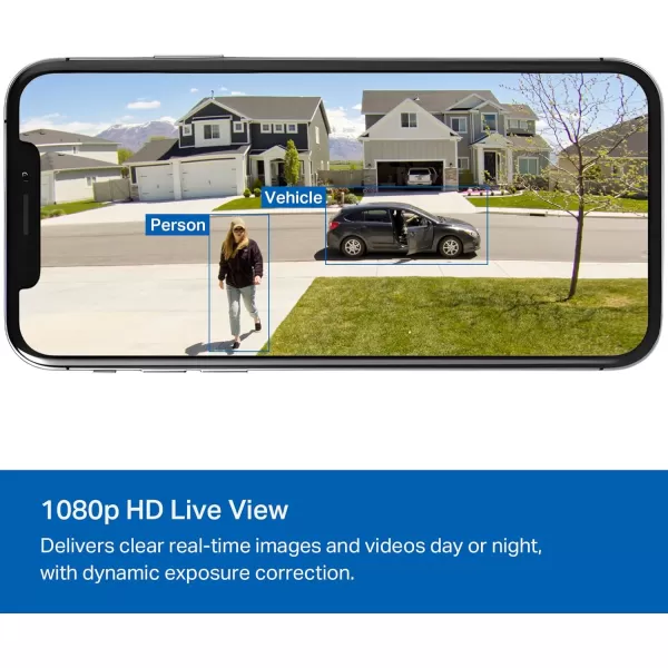 TPLink  SolarCam C402 Kit Outdoor Battery Camera wSolar Panel Base Wireless 1080P Free PersonVehicle Detection SDCloud Storage Color Night Vision No Hub Needed Works wAlexaBatteryCam