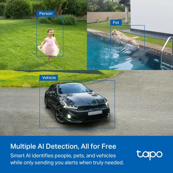 TPLink  SolarCam C402 Kit Outdoor Battery Camera wSolar Panel Base Wireless 1080P Free PersonVehicle Detection SDCloud Storage Color Night Vision No Hub Needed Works wAlexaSolarCam 2K