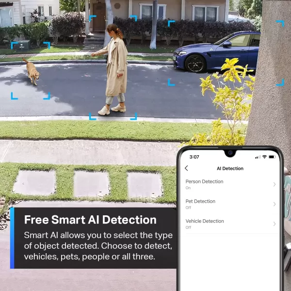 TPLink Tapo Outdoor Wireless Security Camera 2K QHD Color Night Vision Starlight Sensor MotionPersonVehicle Detection 180 Day Battery Works wAlexa ampamp Google Home 1Camera Tapo C420S11Camera System