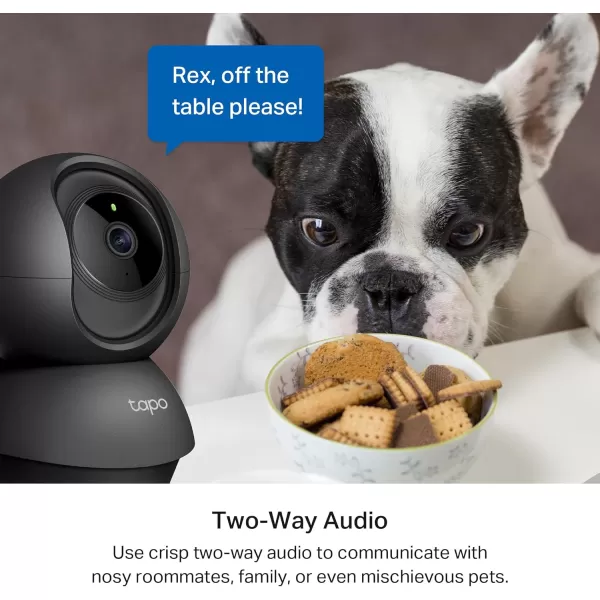 Tapo TPLink 2K PanTilt Indoor Security Camera for Baby Monitor Pet Camera  Motion Detection ampamp Tracking  2Way Audio  Cloud ampamp SD Card Storage  Works wAlexa ampamp Google Home  Black C211Black