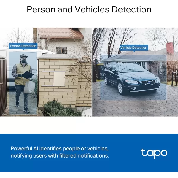 Tapo TPLink Smart Video Doorbell Camera Battery Powered Chime Included 2K 5MP Color Night Vision 2Way Audio Free AI Detection CloudSD Card Storage Works wAlexa ampamp Google Home D230S1