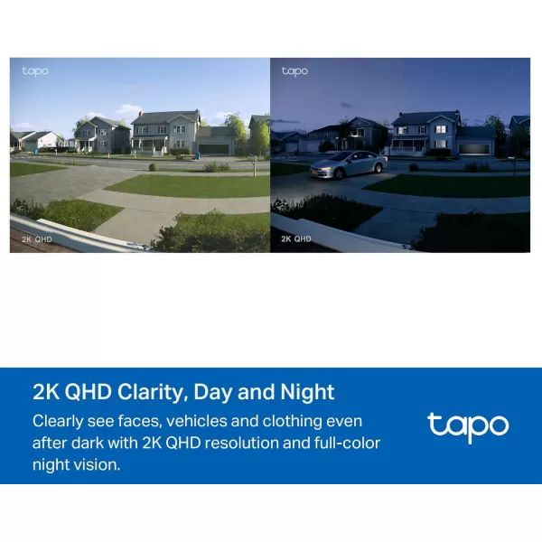 Tapo TPLink Video Doorbell  Battery or Wired  180 UltraWide HeadtoToe View  Ring Call  2K QHD  Free PackagePerson Detection  Local ampamp Cloud Storage  Full Color Night Vision D225Battery Powered  Wired