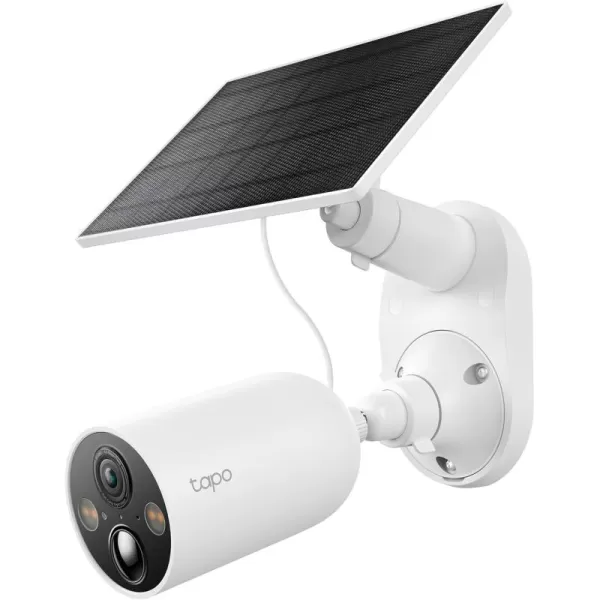 TPLink  SolarCam C402 Kit Outdoor Battery Camera wSolar Panel Base Wireless 1080P Free PersonVehicle Detection SDCloud Storage Color Night Vision No Hub Needed Works wAlexaSolarCam 2K