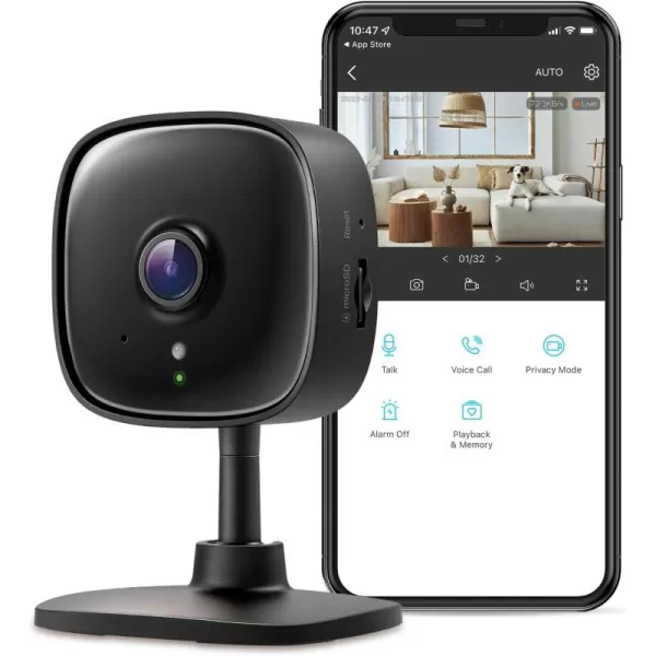 TPLink Tapo 2K Security Camera for Baby Monitor Dog Camera w Motion Detection 2Way Audio Siren Night Vision CloudampampSD Card StorageUp to 256GB Works w Alexa ampamp Google Home 4Pack Tapo C110P4Black