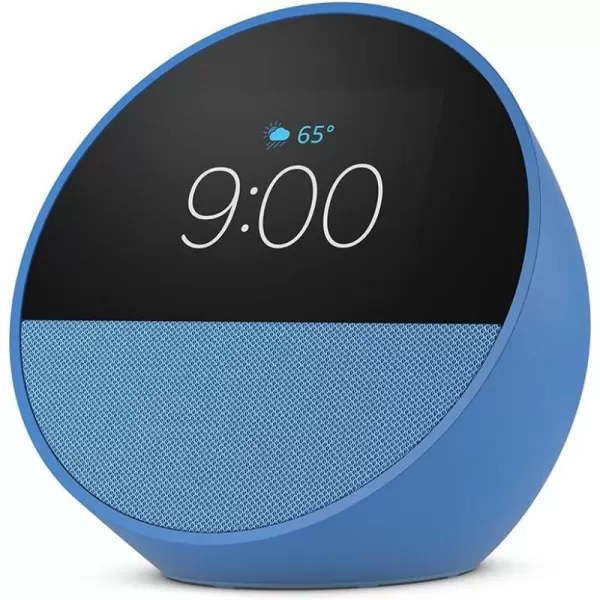 Allnew Amazon Echo Spot 2024 release Smart alarm clock for your nightstand  Alexa Ocean BlueOcean Blue