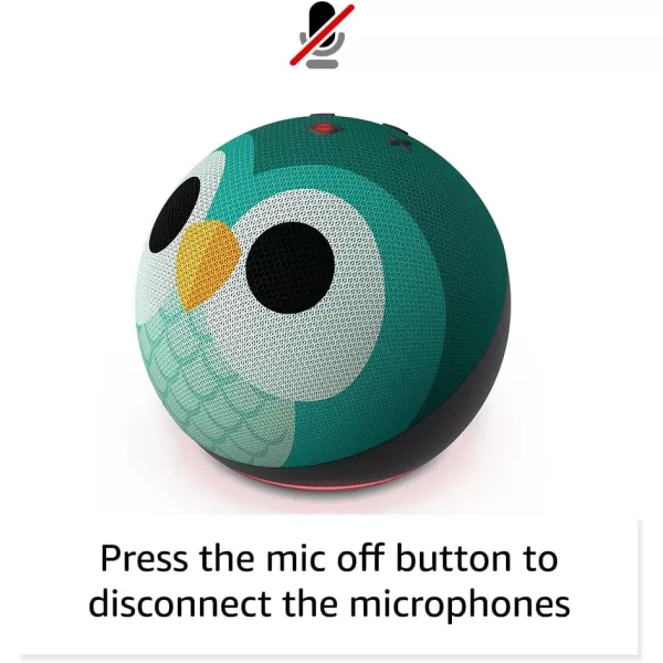 Amazon Echo Dot 5th Gen 2022 release Kids  Designed for kids with parental controls  OwlOwl