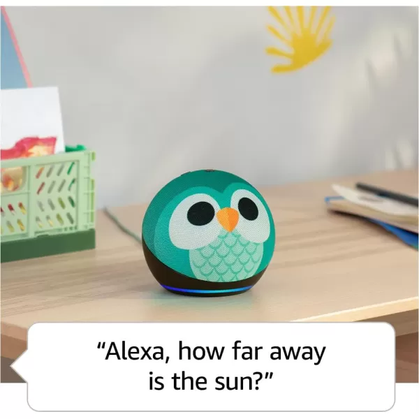 Amazon Echo Dot 5th Gen 2022 release Kids  Designed for kids with parental controls  OwlOwl