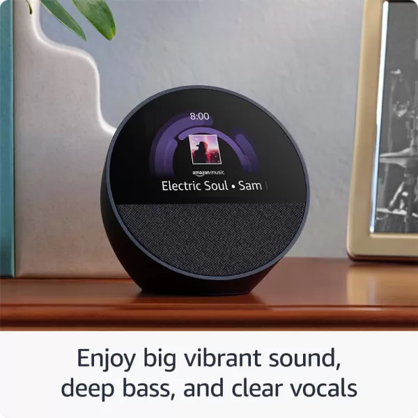 Echo Spot with TPLink Tapo Smart Color Bulb