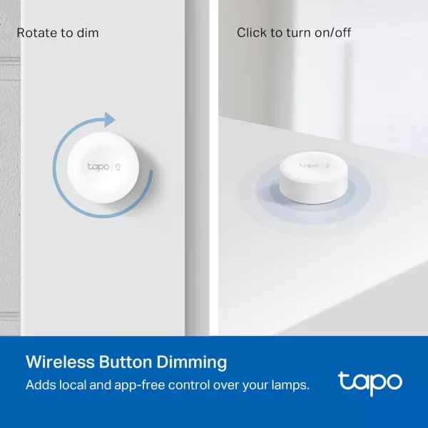 TPLink Tapo Smart Dimmer Plug KIT Matter Compatible Wireless Dimmer Button Dual Outlets Max Power 300W Works wApple Home Alexa ampamp Google Home ETL Certified 24G WiFi White Tapo P135 KITMatter Compatible