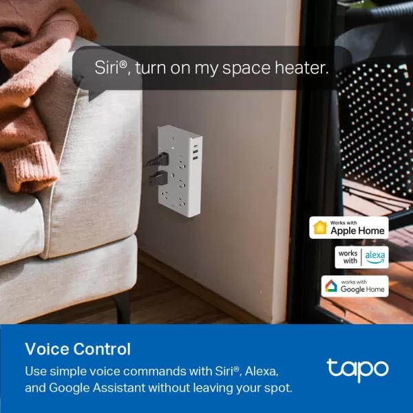 TPLink Tapo Smart Dimmer Plug KIT Matter Compatible Wireless Dimmer Button Dual Outlets Max Power 300W Works wApple Home Alexa ampamp Google Home ETL Certified 24G WiFi White Tapo P135 KITApple Homekit Compatible