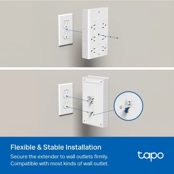 TPLink Tapo Smart Dimmer Plug KIT Matter Compatible Wireless Dimmer Button Dual Outlets Max Power 300W Works wApple Home Alexa ampamp Google Home ETL Certified 24G WiFi White Tapo P135 KITApple Homekit Compatible