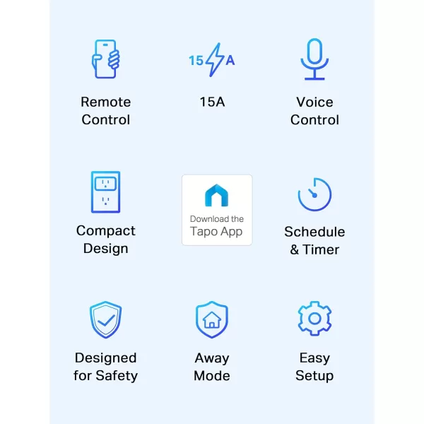 TPLink Tapo Smart Plug Mini 15A Smart Home WiFi Plug Super Easy Setup Compatible with Alexa ampamp Google Home No Hub Required UL Certified 24G WiFi Only White Tapo P1054PackUltra Mini