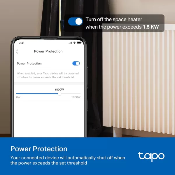 TPLink Tapo Smart Plug Mini 15A Smart Home WiFi Plug Super Easy Setup Compatible with Alexa ampamp Google Home No Hub Required UL Certified 24G WiFi Only White Tapo P1054PackEnergy Monitoring
