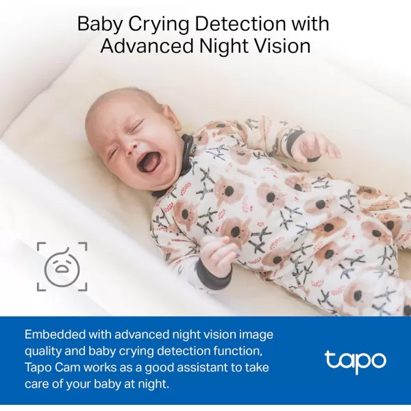 Tapo by TPLink 1080P Indoor Security Camera for Baby Monitor Pet Camera wMotion Detection 2Way Audio Night Vision Cloud ampamp SD Card Storage Works wAlexa ampamp Google Home Black C1014PackWhite