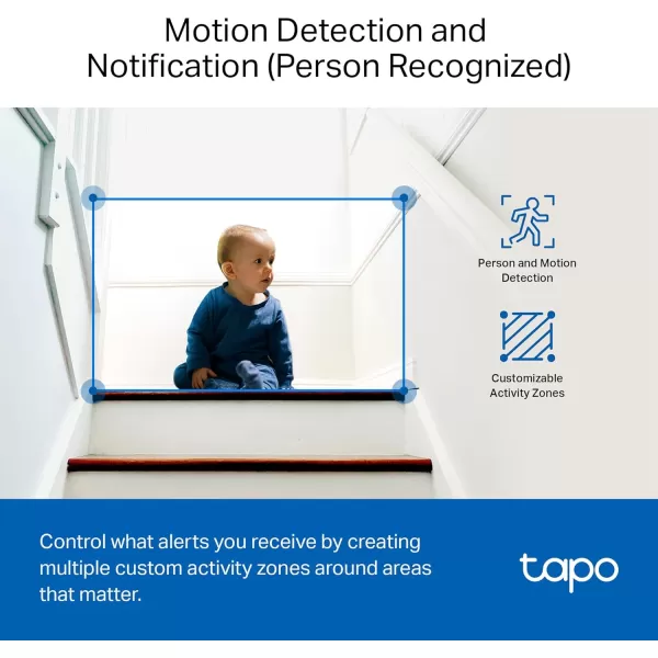 Tapo by TPLink 1080P Indoor Security Camera for Baby Monitor Pet Camera wMotion Detection 2Way Audio Night Vision Cloud ampamp SD Card Storage Works wAlexa ampamp Google Home Black C1014PackWhite