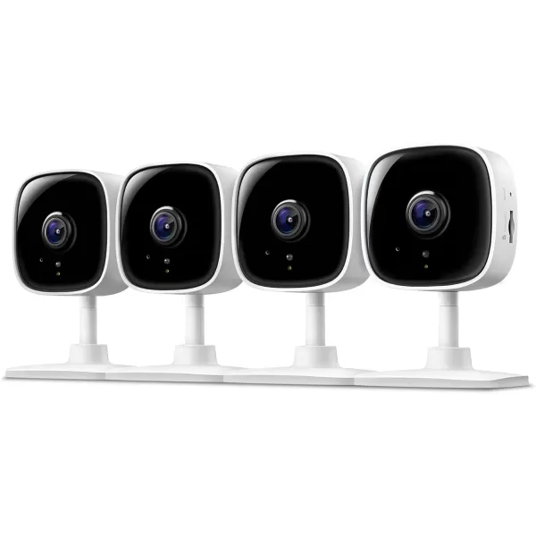 Tapo by TPLink 1080P Indoor Security Camera for Baby Monitor Pet Camera wMotion Detection 2Way Audio Night Vision Cloud ampamp SD Card Storage Works wAlexa ampamp Google Home Black C1014PackWhite