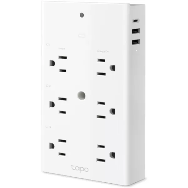 TPLink Tapo Smart Dimmer Plug KIT Matter Compatible Wireless Dimmer Button Dual Outlets Max Power 300W Works wApple Home Alexa ampamp Google Home ETL Certified 24G WiFi White Tapo P135 KITApple Homekit Compatible