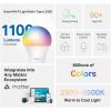imageTapo TPLink Smart Light Bulbs 1100 Lumens High Brightness 75W Equivalent MatterCertified 16M Colors WiFi Light Bulb Dimmable Works wSiri Alexa ampamp Google Home A19 E26 L535E4Pack1100 Lm Multicolor