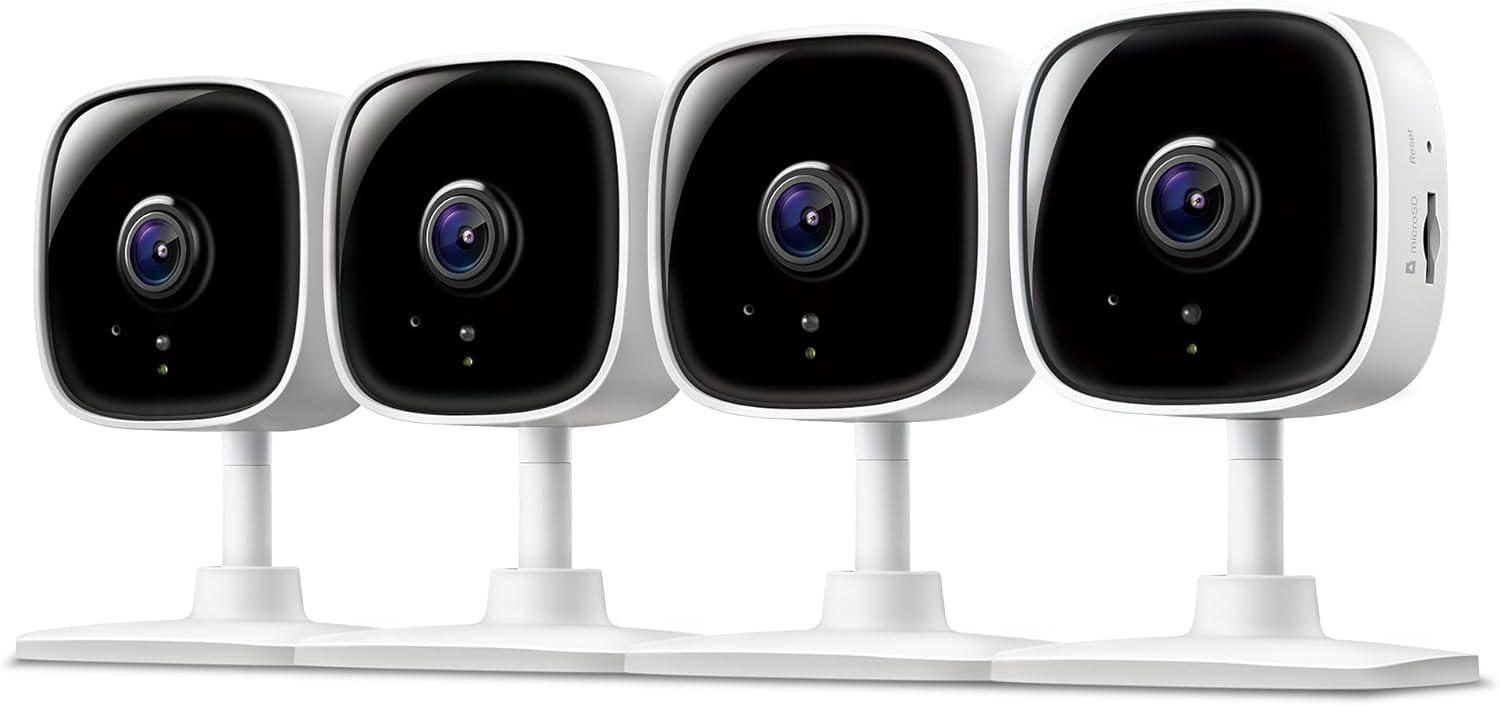 imageTapo 1080p IndoorOutdoor Security Camera  Free PersonMotionBaby Cry Detection Color Night Vision IP65 Weatherproof SDCloud Storage Works wAlexa ampamp Google Home HybridCamWhite