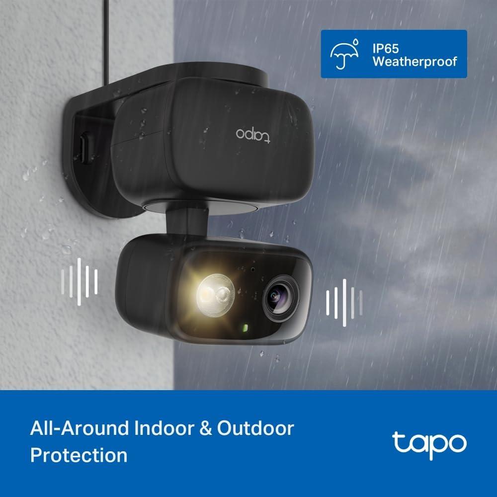 imageTapo 1080p PanTilt IndoorOutdoor Security Camera  Free PersonBaby Cry Detect ampamp Motion Track 360 Pan Color Night Vision SDCloud Storage Works wAlexa ampamp Google Home HybridCam 360Black