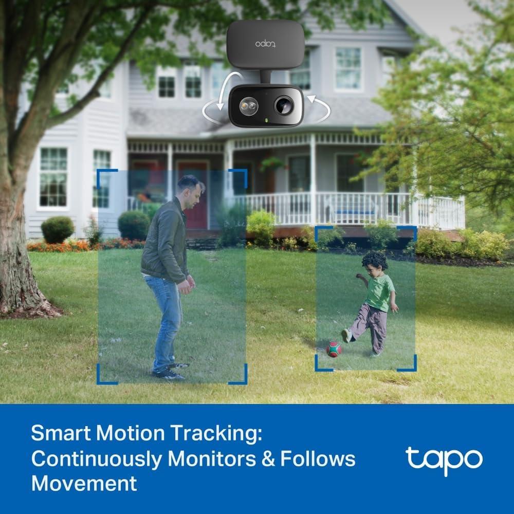 imageTapo 1080p PanTilt IndoorOutdoor Security Camera  Free PersonBaby Cry Detect ampamp Motion Track 360 Pan Color Night Vision SDCloud Storage Works wAlexa ampamp Google Home HybridCam 360Black