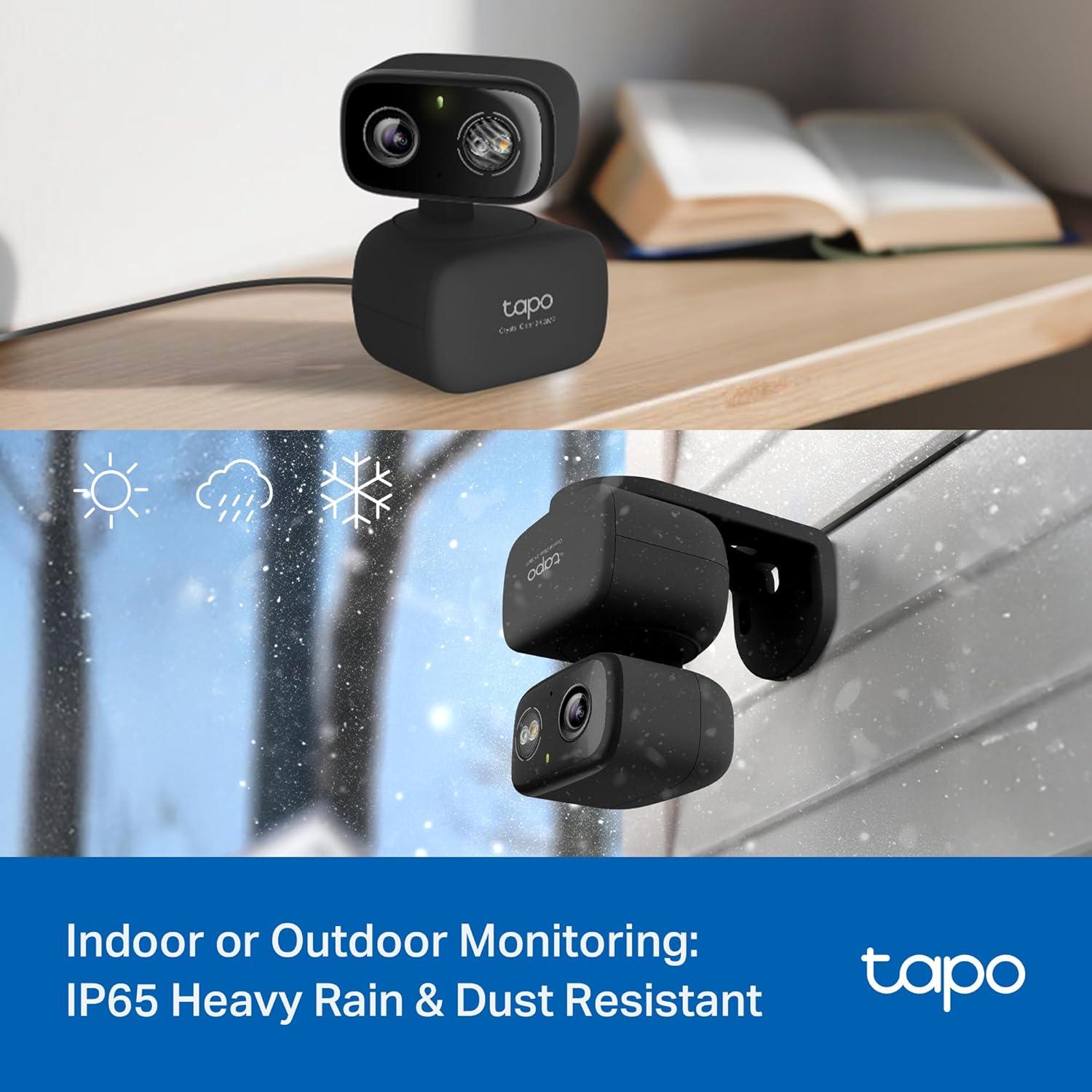imageTapo 2K 3MP PanTilt IndoorOutdoor Security Camera  Free PersonBaby Cry Detect ampamp Motion Track 360 Pan Color Night Vision SDCloud Storage Works wAlexa ampamp Google Home HybridCam 360Black