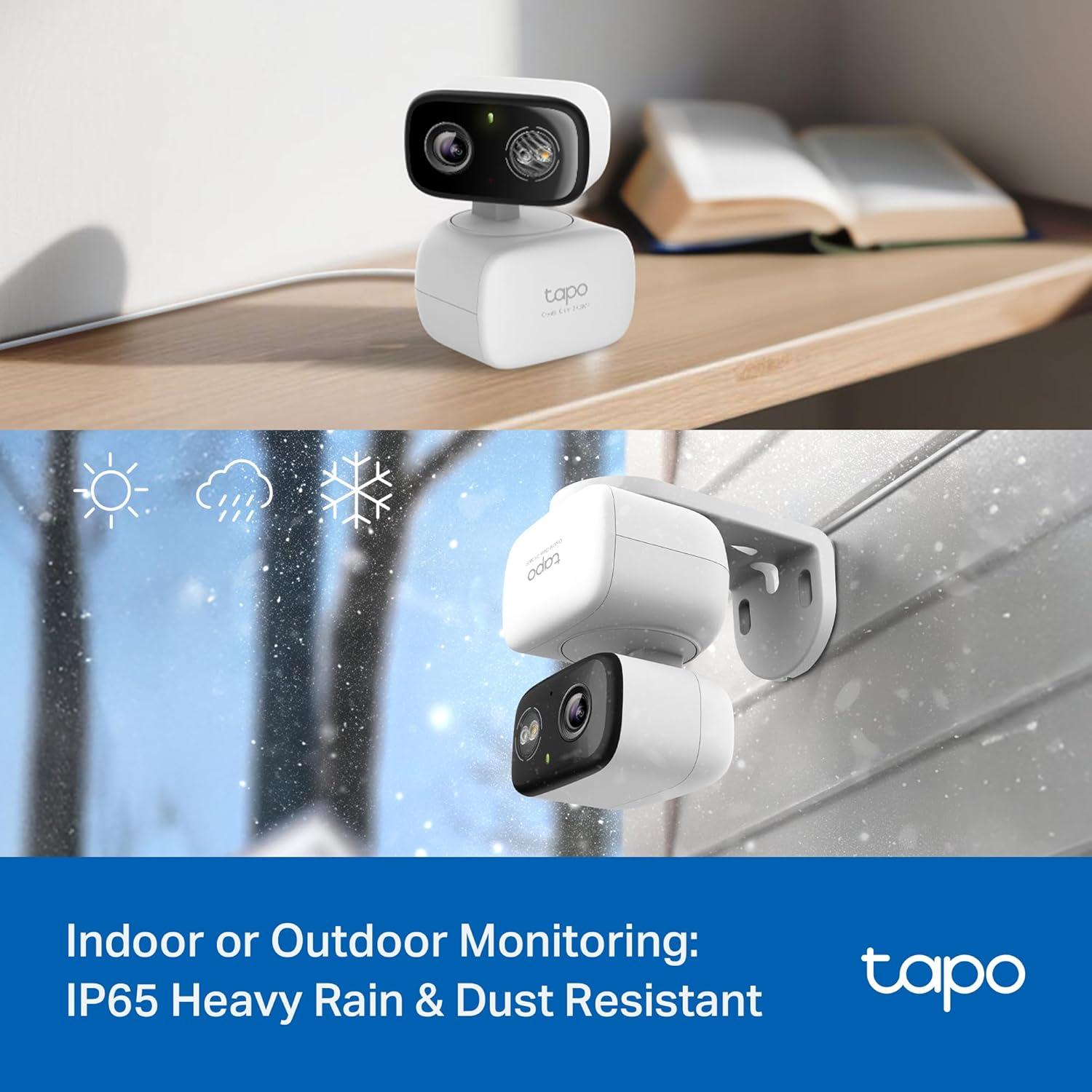 imageTapo 2K 3MP PanTilt IndoorOutdoor Security Camera  Free PersonBaby Cry Detect ampamp Motion Track 360 Pan Color Night Vision SDCloud Storage Works wAlexa ampamp Google Home HybridCam 360White