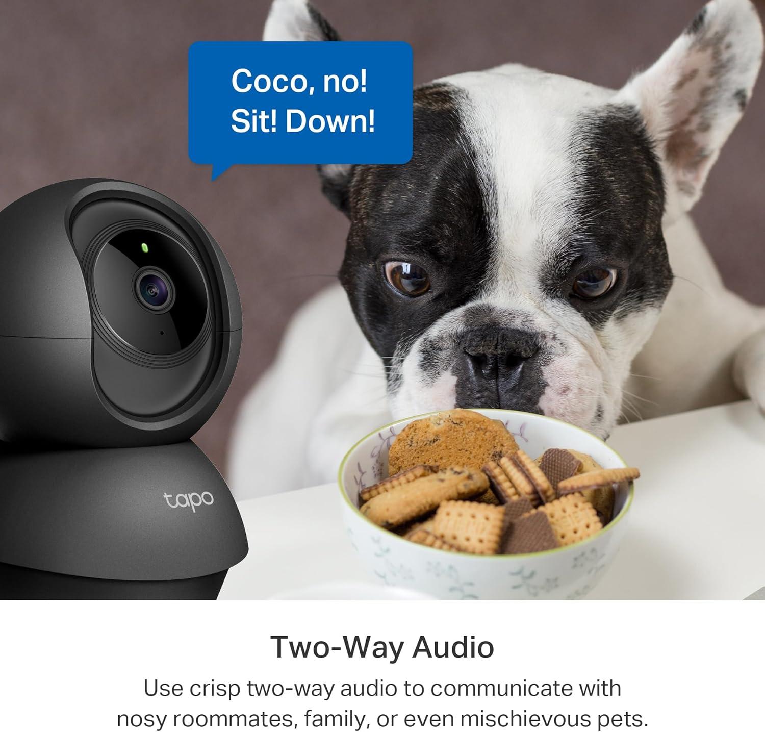 imageTapo 2K 3MP PanTilt IndoorOutdoor Security Camera  Free PersonBaby Cry Detect ampamp Motion Track 360 Pan Color Night Vision SDCloud Storage Works wAlexa ampamp Google Home HybridCam 360Black
