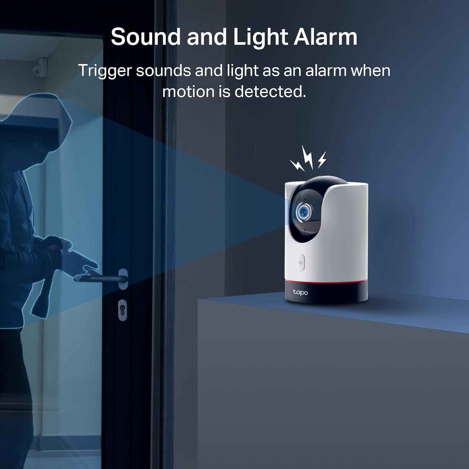 imageTapo 4K PanTilt Indoor Security Camera for Baby Monitor Dog Camera wMotion Detect and Track 360 Pan Color Night Vision SDCloud Storage Works wAlexa Google and Bixby RoomCam 4K2K QHD  HomeKit Compatible
