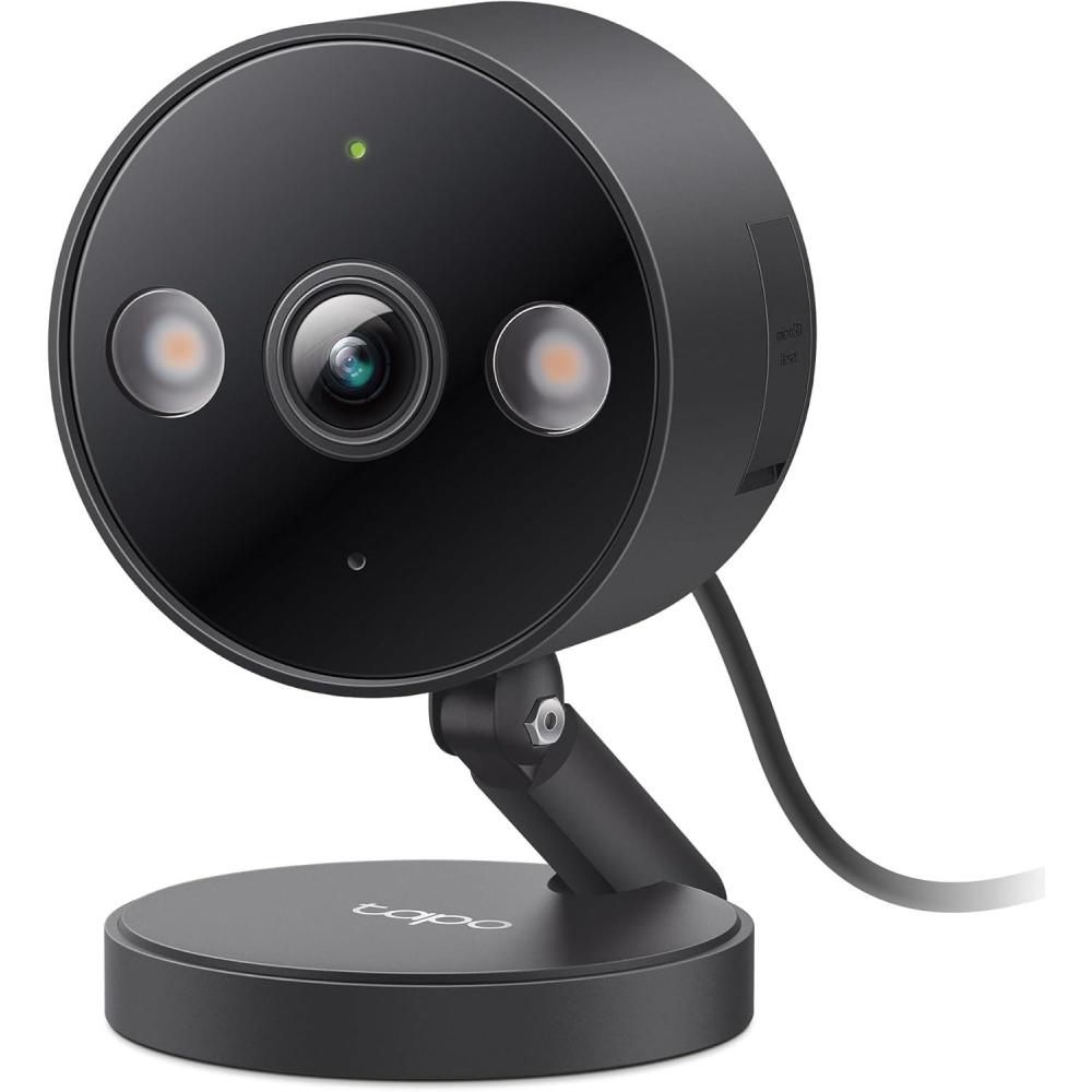 imageTapo 2K 3MP IndoorOutdoor Security Camera  Free PersonMotionBaby Cry Detection Color Night Vision IP65 Weatherproof SDCloud Storage Works wAlexa ampamp Google Home HybridCam2K 4MP  Black