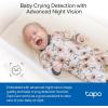 imageTapo 1080p IndoorOutdoor Security Camera  Free PersonMotionBaby Cry Detection Color Night Vision IP65 Weatherproof SDCloud Storage Works wAlexa ampamp Google Home HybridCamWhite
