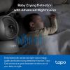 imageTapo 1080p PanTilt IndoorOutdoor Security Camera  Free PersonBaby Cry Detect ampamp Motion Track 360 Pan Color Night Vision SDCloud Storage Works wAlexa ampamp Google Home HybridCam 360Black