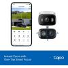 imageTapo 2K 3MP IndoorOutdoor Dual Lens PanTilt Security Camera  130 WideAngle  6mm Telephoto 360 Pan Free PersonVehicle Detection SDCloud Storage Works wAlexa ampamp Google Home  HybridCam Duo