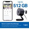 imageTapo 2K 3MP IndoorOutdoor Security Camera  Free PersonMotionBaby Cry Detection Color Night Vision IP65 Weatherproof SDCloud Storage Works wAlexa ampamp Google Home HybridCam2K 4MP  Black