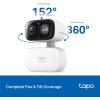 imageTapo 2K 3MP PanTilt IndoorOutdoor Security Camera  Free PersonBaby Cry Detect ampamp Motion Track 360 Pan Color Night Vision SDCloud Storage Works wAlexa ampamp Google Home HybridCam 360White