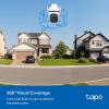 imageTapo 3K 5MP Outdoor PanTilt Security WiFi Camera  360 View Free PersonVehicle Detection Starlight Color Night Vision IP66 Sound and Light Alarm Works wAlexa and Google Home VistaCam 3602K QHD