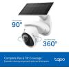 imageTapo 4K Outdoor Camera Wireless Battery Camera wSolar Panel 360 Pan 247 TimeLapse Capture Free PersonVehicle Detection SDCloud Storage Works wAlexa and Google Home VistaCam 360