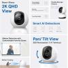 imageTapo 4K PanTilt Indoor Security Camera for Baby Monitor Dog Camera wMotion Detect and Track 360 Pan Color Night Vision SDCloud Storage Works wAlexa Google and Bixby RoomCam 4K2K QHD