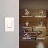 imageKasa Smart Light Switch HS200 Single Pole Needs Neutral Wire 24GHz WiFi Light Switch Works with Alexa and Google Home UL Certified No Hub Required  White HS200Light Almond