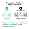 imageKasa Smart Light Switch HS200P3 Single Pole Needs Neutral Wire 24GHz WiFi Light Switch Works with Alexa and Google Home UL Certified No Hub Required 3Pack  WhiteWhite  Matter Compatible