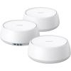 imageTPLink  BE25 DualBand BE5000 WiFi 7 Mesh WiFi System  4Stream 5 Gbps 240 Mhz  Covers up to 6600 SqFt  2X 25G Ports Wired Backhaul  VPNMLO AIRoaming HomeShield 3Pack3 Pack