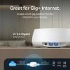 imageTPLink  BE25 DualBand BE5000 WiFi 7 Mesh WiFi System  4Stream 5 Gbps 240 Mhz  Covers up to 6600 SqFt  2X 25G Ports Wired Backhaul  VPNMLO AIRoaming HomeShield 3Pack1 Pack