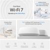 imageTPLink  BE25 DualBand BE5000 WiFi 7 Mesh WiFi System  4Stream 5 Gbps 240 Mhz  Covers up to 6600 SqFt  2X 25G Ports Wired Backhaul  VPNMLO AIRoaming HomeShield 3Pack2 Pack