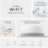 imageTPLink  BE25 DualBand BE5000 WiFi 7 Mesh WiFi System  4Stream 5 Gbps 240 Mhz  Covers up to 6600 SqFt  2X 25G Ports Wired Backhaul  VPNMLO AIRoaming HomeShield 3Pack1 Pack