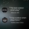 imageTapo Outdoor Smart Dimmer Plug for Outdoor Lights Matter App Control IP65 Weather Resistant Works with Siri Alexa Google ETL Certified Energy Monitoring150WLEDCFL 24GHZ WiFi Only P430MSmart Plug