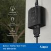 imageTapo Outdoor Smart Dimmer Plug for Outdoor Lights Matter App Control IP65 Weather Resistant Works with Siri Alexa Google ETL Certified Energy Monitoring150WLEDCFL 24GHZ WiFi Only P430MSmart Dimmer Plug